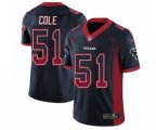 Houston Texans #51 Dylan Cole Limited Navy Blue Rush Drift Fashion NFL Jersey