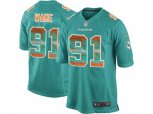 Miami Dolphins #91 Cameron Wake Aqua Green Team Color Stitched NFL Limited Strobe Jersey