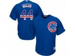 Chicago Cubs #44 Anthony Rizzo Replica Royal Blue USA Flag Fashion MLB Jersey