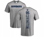 Dallas Cowboys #95 Christian Covington Ash Backer T-Shirt