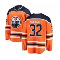Edmonton Oilers #32 Olivier Rodrigue Authentic Orange Home Fanatics Branded Breakaway Hockey Jersey