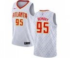 Atlanta Hawks #95 DeAndre' Bembry Swingman White NBA Jersey - Association Edition