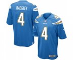 Los Angeles Chargers #4 Michael Badgley Game Electric Blue Alternate Football Jersey