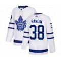 Toronto Maple Leafs #38 Rasmus Sandin Authentic White Away Hockey Jersey