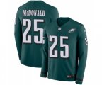Philadelphia Eagles #25 Tommy McDonald Limited Green Therma Long Sleeve Football Jersey