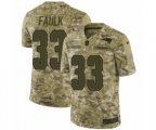 New England Patriots #33 Kevin Faulk Limited Camo 2018 Salute to Service NFL Jersey