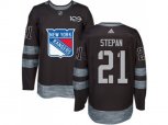 New York Rangers #21 Derek Stepan Black 1917-2017 100th Anniversary Stitched NHL Jersey