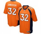 Denver Broncos #32 Andy Janovich Game Orange Team Color Football Jersey