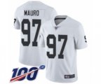 Oakland Raiders #97 Josh Mauro White Vapor Untouchable Limited Player 100th Season Football Jersey