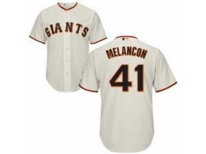 San Francisco Giants #41 Mark Melancon Replica Cream Home Cool Base MLB Jersey