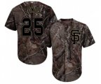 San Francisco Giants #25 Barry Bonds Authentic Camo Realtree Collection Flex Base Baseball Jersey