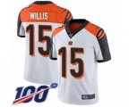 Cincinnati Bengals #15 Damion Willis White Vapor Untouchable Limited Player 100th Season Football Jersey