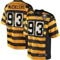 Pittsburgh Steelers #93 Dan McCullers Game Yellow Black Alternate 80TH Anniversary Throwback NFL Jersey