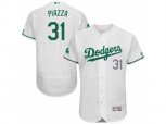 Los Angeles Dodgers #31 Mike Piazza White Celtic Flexbase Authentic Collection MLB Jersey