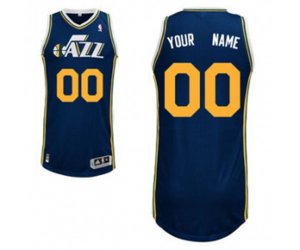 Utah Jazz Navy Custom Basketball Jerseys