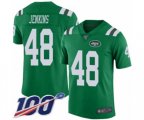 New York Jets #48 Jordan Jenkins Limited Green Rush Vapor Untouchable 100th Season Football Jersey