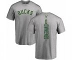 Milwaukee Bucks #0 Donte DiVincenzo Ash Backer T-Shirt