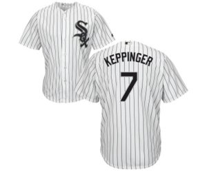 Chicago White Sox #7 Jeff Keppinger Replica White Home Cool Base Baseball Jersey
