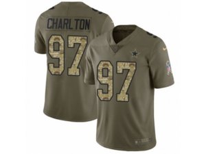 Dallas Cowboys #97 Taco Charlton Limited Olive Camo 2017 Salute to Service NFL Jersey