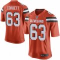 Cleveland Browns #63 Austin Corbett Game Orange Alternate NFL Jersey