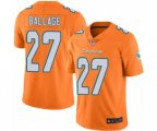Miami Dolphins #27 Kalen Ballage Limited Orange Rush Vapor Untouchable Football Jersey