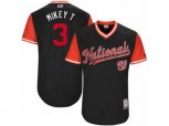Washington Nationals #3 Michael Taylor Mikey T Authentic Navy Blue 2017 Players Weekend MLB Jersey