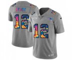 New England Patriots #12 Tom Brady Multi-Color 2020 NFL Crucial Catch NFL Jersey Greyheather