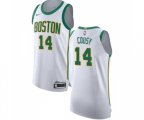 Boston Celtics #14 Bob Cousy Authentic White Basketball Jersey - City Edition