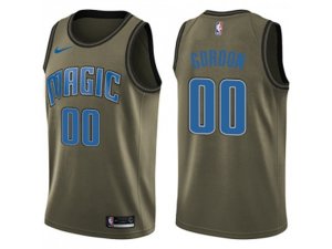 Orlando Magic #00 Aaron Gordon Green Salute to Service NBA Swingman Jersey