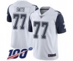 Dallas Cowboys #77 Tyron Smith Limited White Rush Vapor Untouchable 100th Season Football Jersey