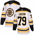 Boston Bruins #79 Jeremy Lauzon Authentic White Away NHL Jersey