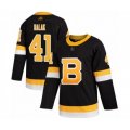 Boston Bruins #41 Jaroslav Halak Authentic Black Alternate Hockey Jersey