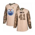 Edmonton Oilers #41 Mike Smith Authentic Camo Veterans Day Practice Hockey Jersey