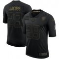 Oakland Raiders #28 Josh Jacobs Black Nike 2020 Salute To Service Limited Jersey