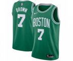 Boston Celtics #7 Jaylen Brown Swingman Green(White No.) Road Basketball Jersey - Icon Edition
