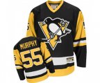 CCM Pittsburgh Penguins #55 Larry Murphy Authentic Black Throwback NHL Jersey