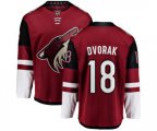 Arizona Coyotes #18 Christian Dvorak Fanatics Branded Burgundy Red Home Breakaway Hockey Jersey