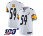 Pittsburgh Steelers #59 Jack Ham White Vapor Untouchable Limited Player 100th Season Football Jersey
