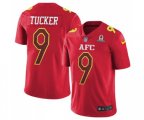 Baltimore Ravens #9 Justin Tucker Limited Red 2017 Pro Bowl Football Jersey