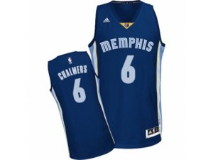 Memphis Grizzlies #6 Mario Chalmers Swingman Navy Blue Road NBA Jersey