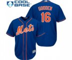 New York Mets #16 Dwight Gooden Replica Royal Blue Alternate Home Cool Base Baseball Jersey