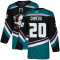 Anaheim Ducks #20 Jason Chimera Authentic Black Teal Third NHL Jersey