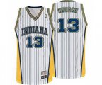 Indiana Pacers #13 Paul George Authentic White Throwback Basketball Jersey