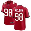 Tampa Bay Buccaneers #98 Anthony Nelson Nike Home Red Vapor Limited Jersey