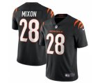 Cincinnati Bengals #28 Joe Mixon 2021 Black Vapor Limited Stitched Football Jersey
