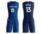 Minnesota Timberwolves #13 Shabazz Napier Swingman Blue Basketball Suit Jersey