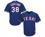 Texas Rangers #38 Danny Santana Replica Royal Blue Alternate 2 Cool Base Baseball Jersey