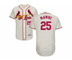 St. Louis Cardinals #25 Mark McGwire Cream Flexbase Authentic Collection Stitched Baseball Jersey