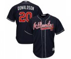 Atlanta Braves #20 Josh Donaldson Replica Blue Alternate Road Cool Base Baseball Jersey