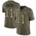 Pittsburgh Steelers #11 Justin Hunter Limited Olive Camo 2017 Salute to Service NFL Jersey